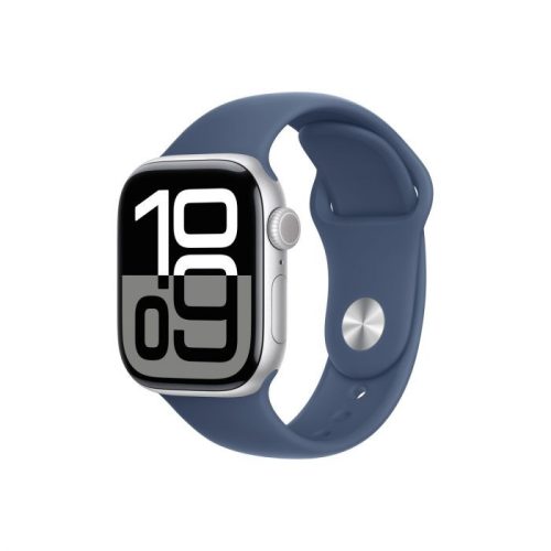 Watch Apple Watch Series 10 GPS 42mm - Ezüst Alumínium tok Denim kék sportszíj S/M