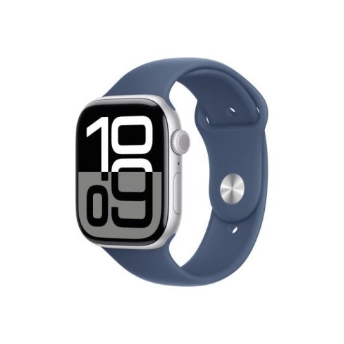 Watch Apple Watch Series 10 GPS 46mm - Ezüst tok Denim kék sportszíj S/M 